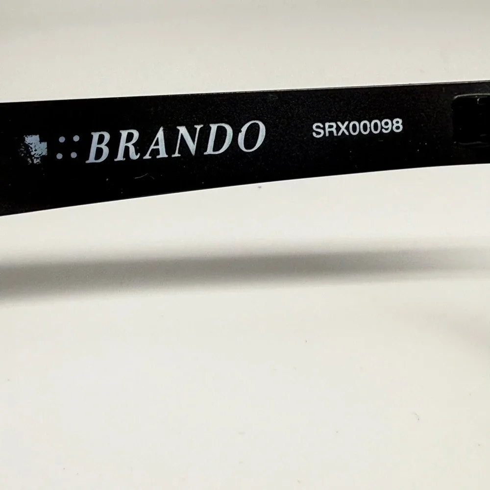 Brando SRX00098 Black Olive Green Rectangular Eyeglass Frames 50-18-140